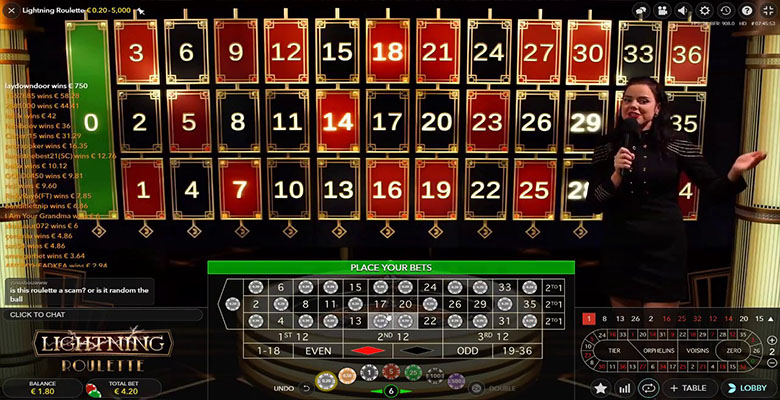 lightning roulette casino bonus