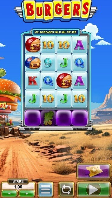 BTG-spilleautomaten Burgers med økende multiplikatorer