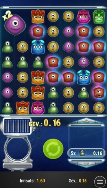 Play’n GO-spilleautomaten Reactoonz med klyngebetalinger