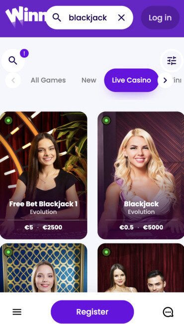 Winnerz Casino Blackjack Games