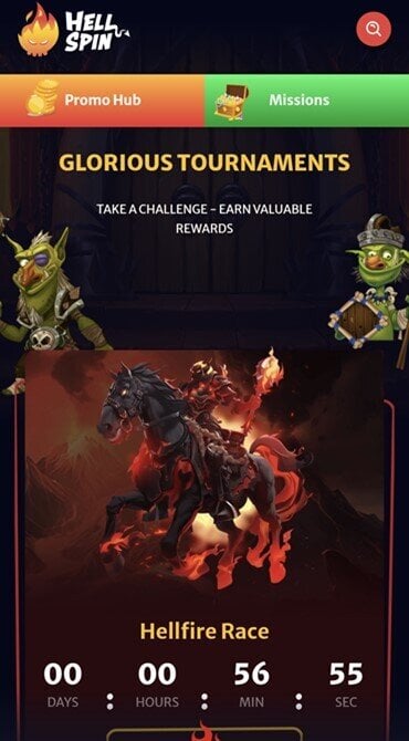 View the ongoing slot tournaments, including the top prizes on offer.