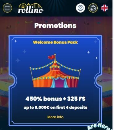 Welcome Bonus Rollino