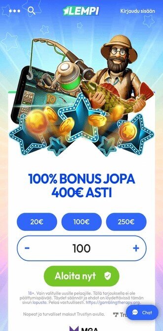 Lempi kasino bonus