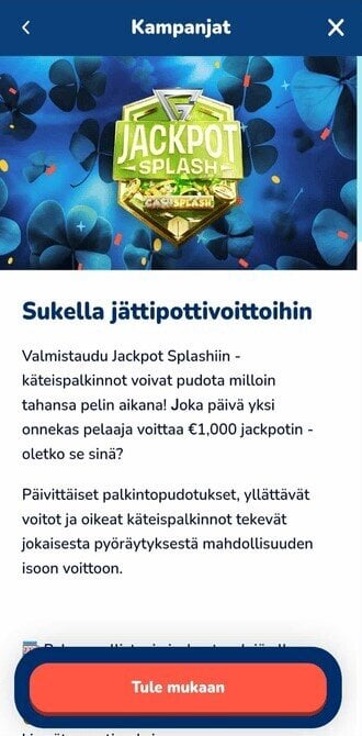 Buusti jattipottivoittoihin