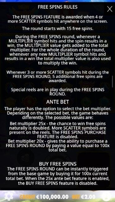 The Starlight Princess rules for free spins, including how to trigger them and how they benefit the player in-game.