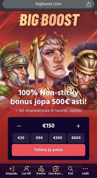 BigBoost Non_Sticky bonus
