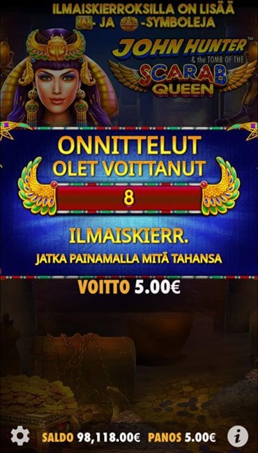 Ilmoitus ilmaiskierrosten alkamisesta.