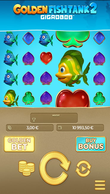 Yggdrasil Golden Fish Tank 2 GigaBlox – Kuva peruspelistä Golden Bet aktivoituna