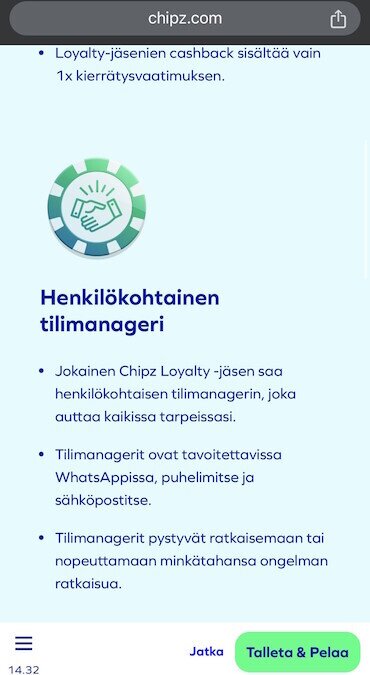 Chipz tilinhoitaja