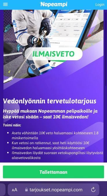 Nopeampi ilmaisveto