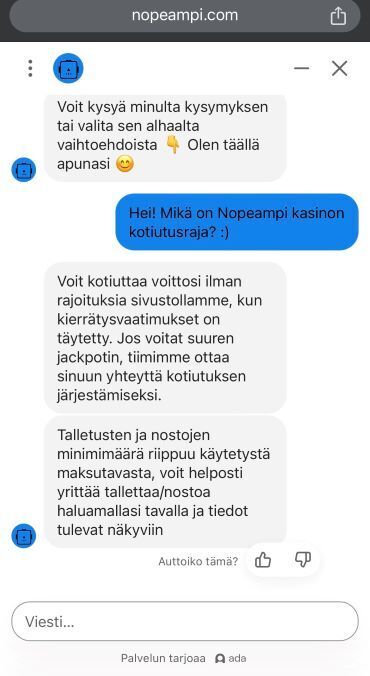 Nopeampi keskustelu