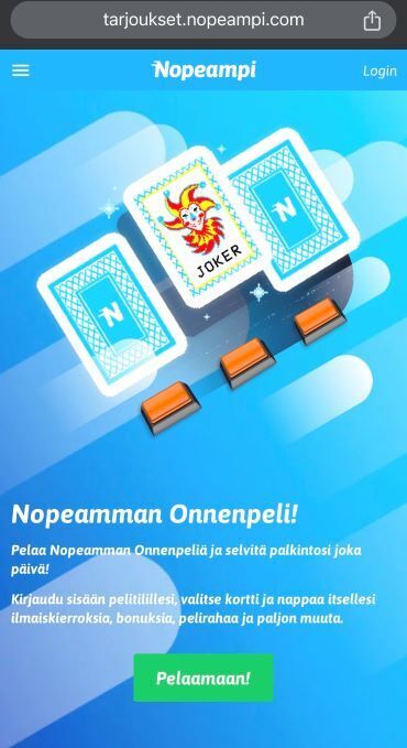 Nopeampi onnenpeli