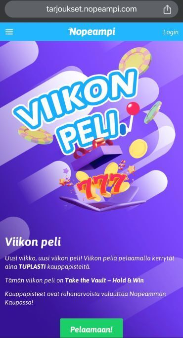 Nopeampi viikon peli