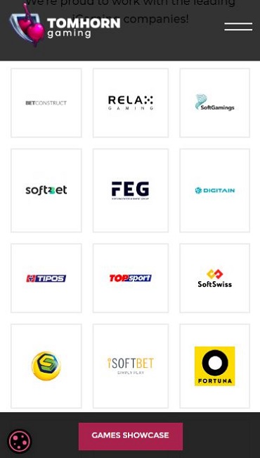 Screenshot of Tom Horn Gaming Partners