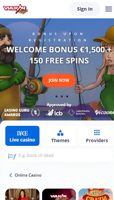 Vulkan casino live casino welcome bonus