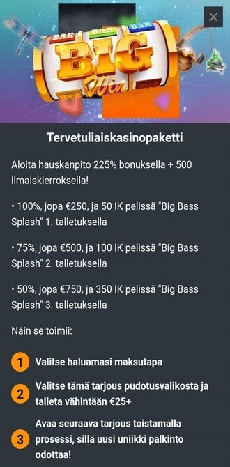 Bestro tervetulobonus