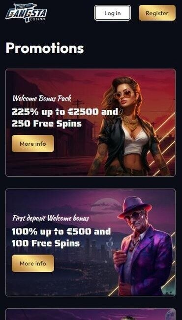 Gangsta Casino promotions