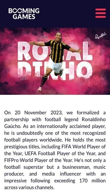 Booming Games Ronaldinho