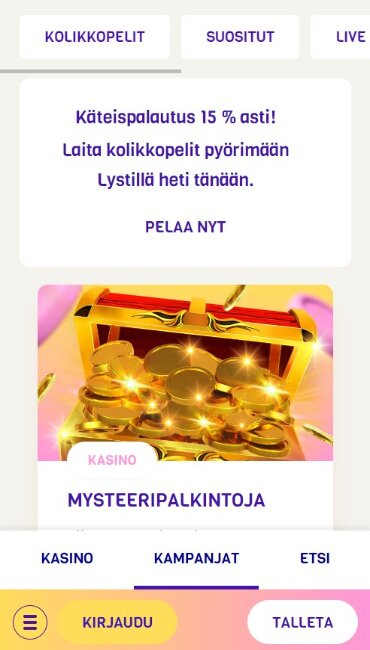 Lysti Casino kampanjat