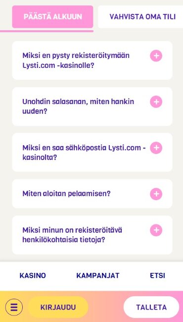 Lysti Casino UKK