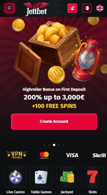 Jettbet Casino Registration