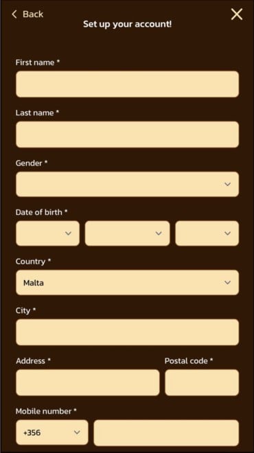 Scarawins' single-step registration process only takes a few seconds to complete.