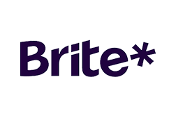 Brite Casino Payments logo is a black text 'Brite*' with a star symbol.