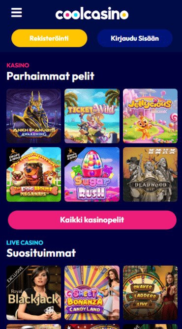 coolcasino parhaimmat pelit