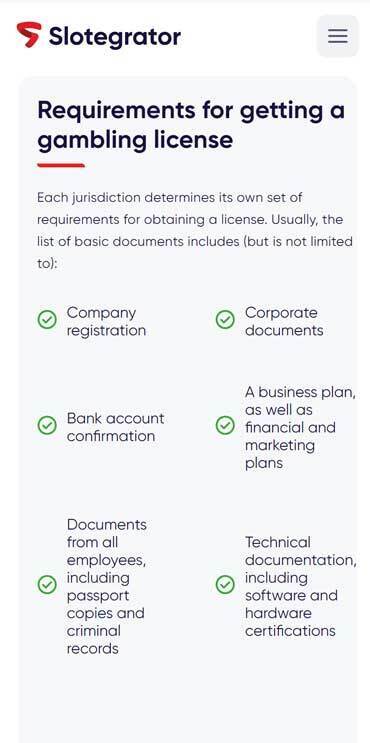 gambling license requirements