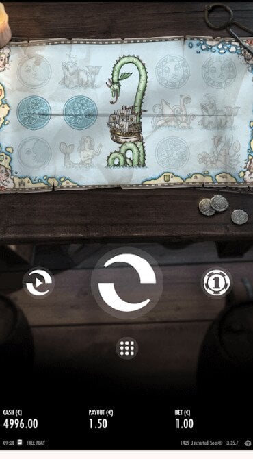 Watch the ship wild symbol expand to fill the entire middle row.