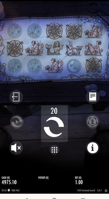 Start 20 free spins after landing four compass scatter symbols on the same spin.
