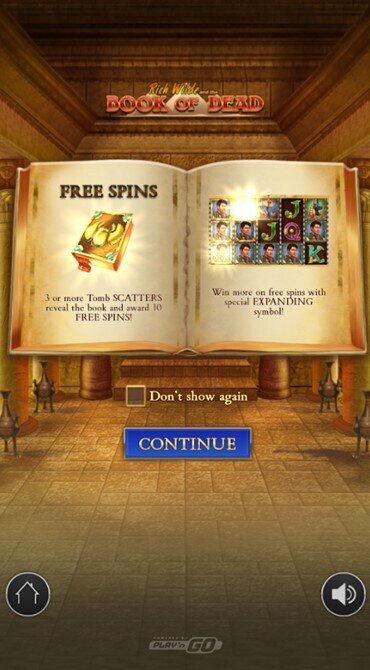 Book of Dead - Free Spins - Game Symbols