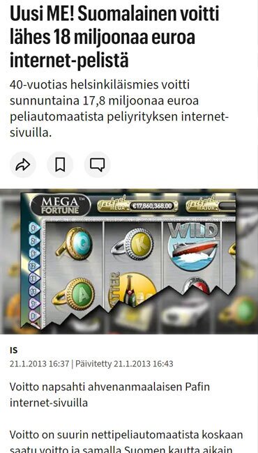 Mega Fortune maailmanennätys