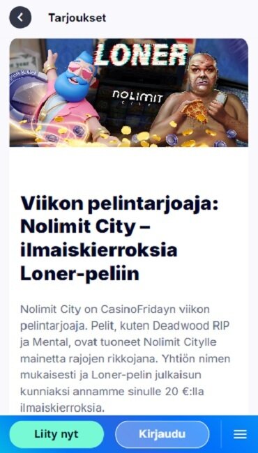 nolimit city kasinobonus