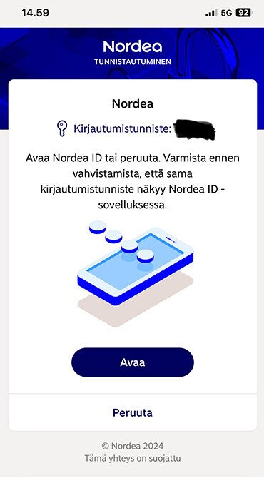 nordea id tunnistautuminen