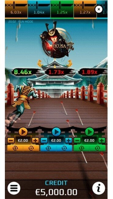 Image showing Indigo Magic’s crash game, Samurai Ikusa.