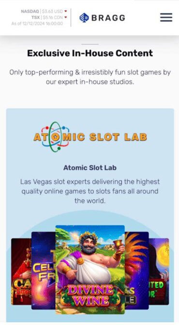 Image depicting thumbnails of Atomic Slot Lab games.