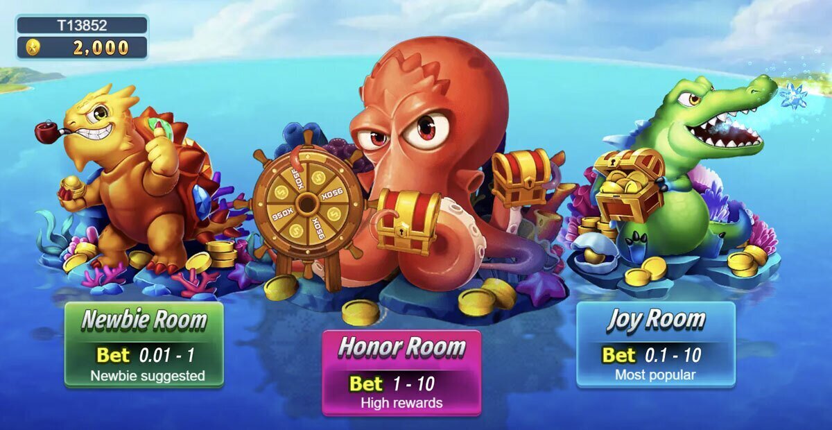 mega fishing rooms