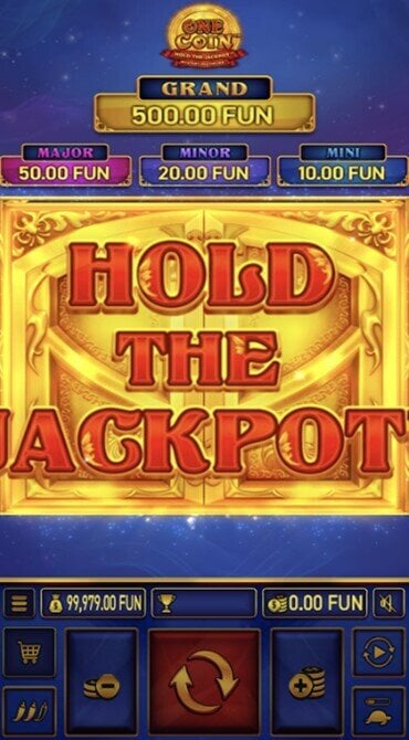A screen grab of the entering the Hold the Jackpot bonus game.