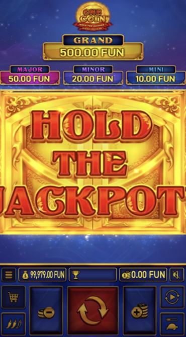 A screen grab of the entering the Hold the Jackpot bonus game.