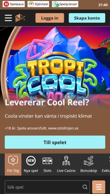 På Storspelares lobby möts man av de hetaste spelen och personliga rekommendationer.