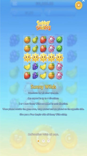 Check out Sunny Shores to see how to play this low volatility slot.