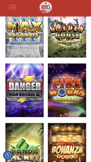 Big Time Gaming’s range of Megaways slots from BTG’s official site. slots from BTG’s official site.