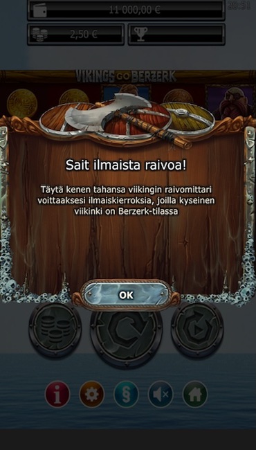 Vikings Go Berzerk -kolikkopelin raivomittari