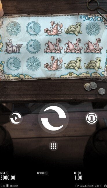 Skjermbilde av lavvolatilitetsautomat 1429 Uncharted Seas