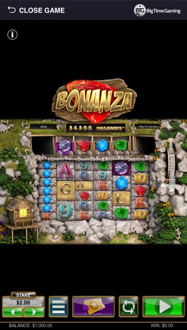 Skjermbilde av spilleautomaten Bonanza Megaways