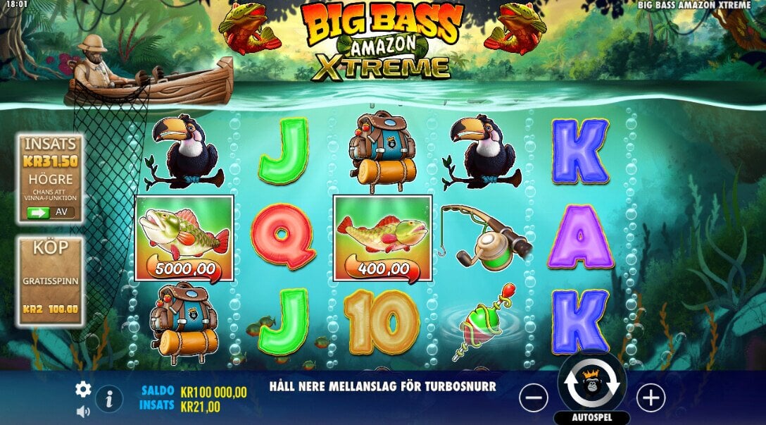 Spelautomaten Big Bass Amazon Xtreme från Pragmatic Play 