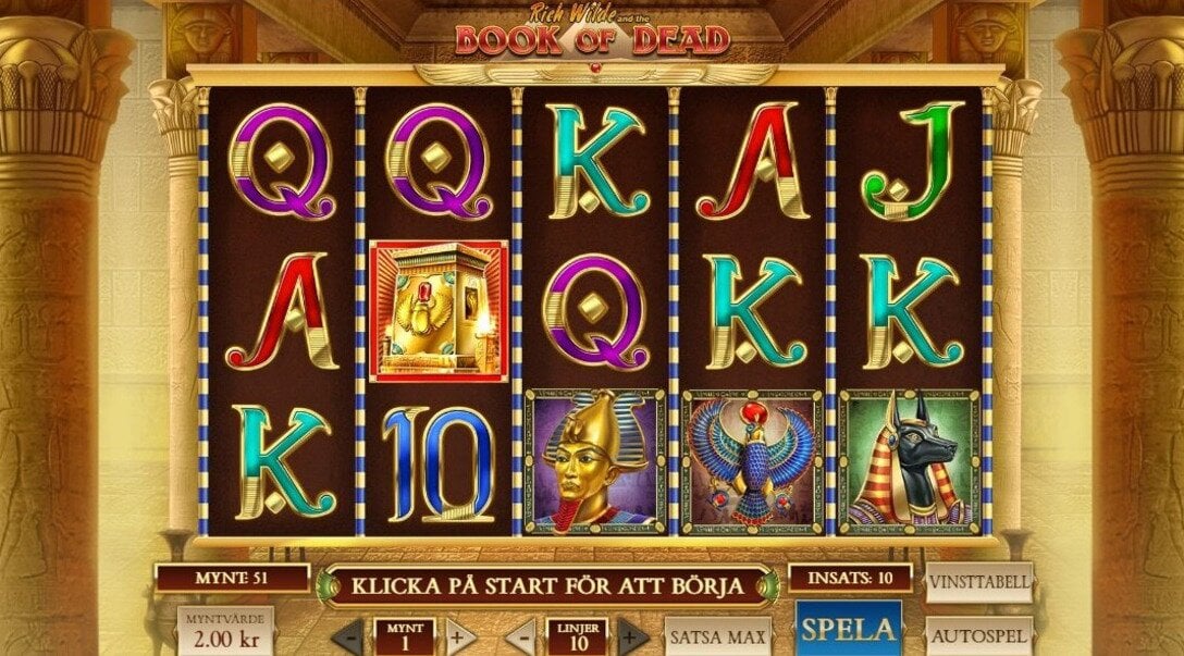 Sloten Book of Dead från Play´n GO