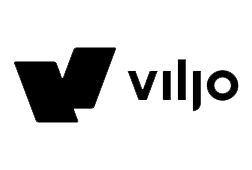Viljo Casino Payment Method logo is Black and white, with black text saying 'Viljo'