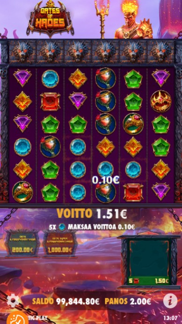 Tältä näyttää pelisse saatava voittoilmoitus